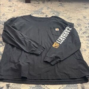 Carhartt Black Graphic Long Sleeve Tee
